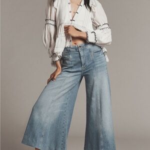 Pilcro Light Denim Wide-Leg Jeans